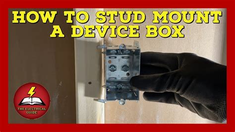 how to secure electrical outlet box to wood studs|electrical box to stud insert.